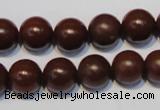 CNE14 15.5 inches 16mm round red stone needle beads wholesale