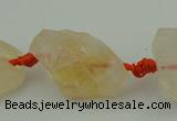 CNG1001 15.5 inches 15*25mm - 25*30mm nuggets citrine gemstone beads