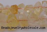 CNG1020 15.5 inches 8*12mm - 12*16mm faceted nuggets citrine beads