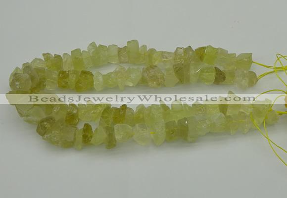 CNG1134 15.5 inches 8*12mm - 13*18mm nuggets lemon quartz beads