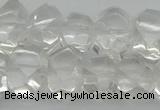 CNG1150 15.5 inches 10*14mm - 15*20mm faceted nuggets white crystal beads