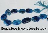 CNG1205 15.5 inches 20*30mm - 30*40mm freeform agate beads