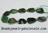 CNG1206 15.5 inches 20*30mm - 30*40mm freeform agate beads