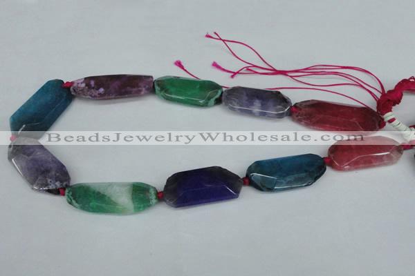 CNG1225 15.5 inches 18*30mm - 20*45mm freeform agate beads