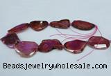 CNG1231 15.5 inches 25*35mm - 35*45mm freeform agate beads