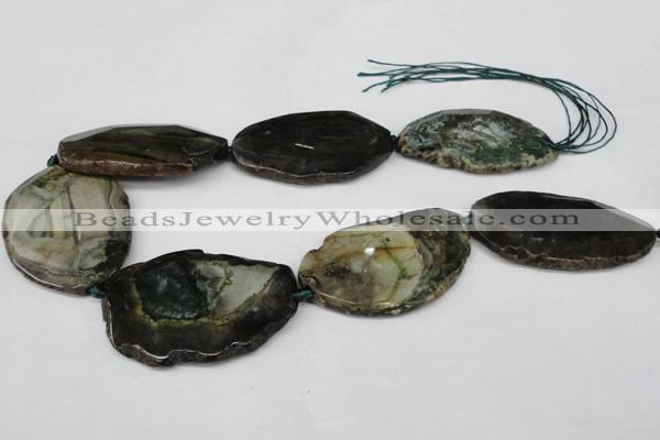 CNG1255 15.5 inches 35*45mm - 40*60mm freeform agate beads