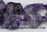 CNG1306 15.5 inches 8*12mm – 25*35mm nuggets amethyst beads