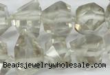 CNG1314 12*18mm – 14*28mm faceted nuggets smoky quartz beads