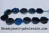 CNG1337 15.5 inches 32*35mm faceted freeform agate beads