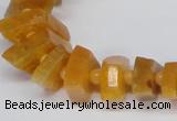 CNG1400 15.5 inches 10*15mm - 12*22mm nuggets agate gemstone beads