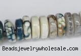 CNG1444 15.5 inches 6*15mm - 8*15mm nuggets agate gemstone beads