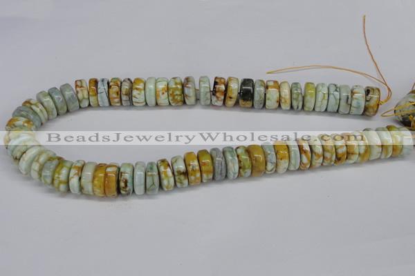 CNG1445 15.5 inches 6*15mm - 8*15mm nuggets agate gemstone beads