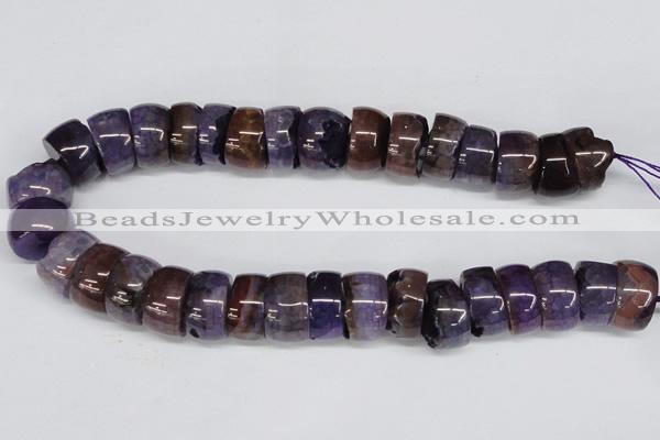 CNG1454 15.5 inches 10*20mm - 14*20mm nuggets agate gemstone beads