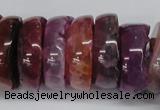 CNG1457 15.5 inches 8*25mm - 12*25mm nuggets agate gemstone beads