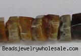 CNG1477 15.5 inches 8*15mm - 12*15mm nuggets agate gemstone beads