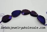 CNG1531 8 inches 25*35mm - 35*45mm freeform agate beads