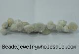 CNG1535 7.5 inches 10*14mm - 15*20mm nuggets plated druzy agate beads