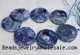 CNG1553 15.5 inches 50*52mm faceted freeform agate beads