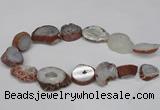 CNG1601 15.5 inches 18*25mm - 25*30mm freeform druzy agate beads