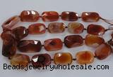 CNG1634 15.5 inches 25*35mm - 25*40mm faceted freeform agate beads