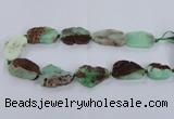 CNG1655 15.5 inches 20*30mm - 30*35mm freeform australia chrysoprase beads