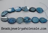 CNG1657 15.5 inches 25*30mm - 30*35mm freeform druzy agate beads