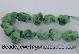 CNG1671 15.5 inches 22*30mm - 25*45mm nuggets plated druzy agate beads