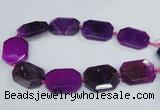 CNG1680 15.5 inches 30*40mm freeform agate gemstone beads wholesale