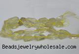 CNG1702 15.5 inches 15*20mm - 18*35mm nuggets lemon quartz beads