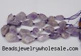 CNG1706 15.5 inches 15*20mm - 18*35mm nuggets lavender amethyst beads