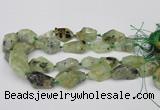 CNG1709 15.5 inches 15*20mm - 18*35mm nuggets prehnite beads