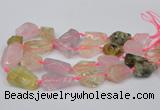 CNG1710 15.5 inches 15*20mm - 18*35mm nuggets mixed quartz beads