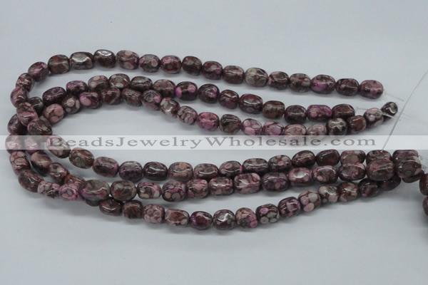 CNG203 15.5 inches 8*10mm nuggets crazy lace agate gemstone beads