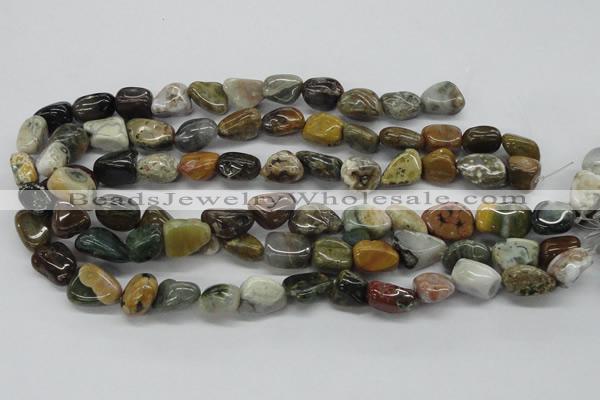 CNG210 15.5 inches 12*16mm nuggets ocean stone beads