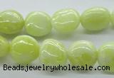 CNG223 15.5 inches 10*14mm nuggets lemon jade gemstone beads