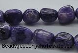 CNG225 15.5 inches 10*12mm nuggets dyed dogtooth amethyst beads