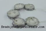 CNG2325 7.5 inches 35*40mm - 45*50mm freeform druzy agate beads