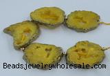 CNG2338 7.5 inches 40*50mm - 55*60mm freeform druzy agate beads