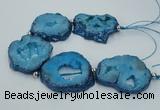 CNG2359 7.5 inches 40*50mm - 55*60mm freeform druzy agate beads