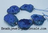 CNG2361 7.5 inches 40*50mm - 55*60mm freeform druzy agate beads