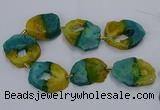 CNG2550 15.5 inches 30*40mm - 45*50mm freeform druzy agate beads