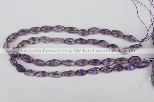 CNG26 15.5 inches 10*20mm faceted nuggets amethyst gemstone beads