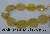 CNG2608 15.5 inches 30*35mm - 40*45mm freeform agate beads