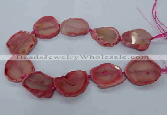 CNG2610 15.5 inches 30*35mm - 40*45mm freeform agate beads