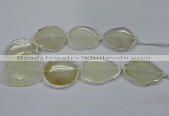 CNG2661 15.5 inches 30*40mm - 40*55mm freeform agate beads