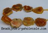 CNG2670 15.5 inches 30*40mm - 40*50mm freeform druzy agate beads