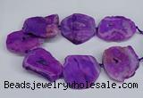 CNG2672 15.5 inches 30*40mm - 40*50mm freeform druzy agate beads