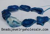 CNG2680 15.5 inches 30*40mm - 40*50mm freeform druzy agate beads