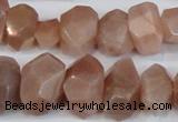 CNG2701 15.5 inches 10*14mm - 13*18mm faceted nuggets moonstone beads