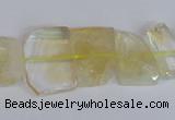 CNG2706 15.5 inches 13*18mm - 15*20mm freeform natural citrine beads